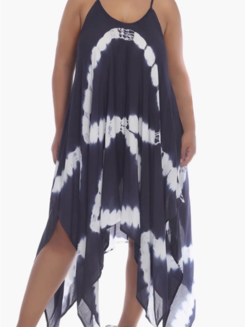 Boho Me Dark Blue Tie-Dye Midi Maxi Dress